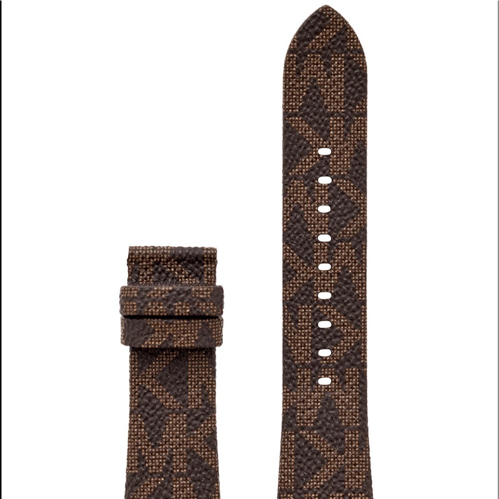 MICHAEL KORS TWO BROWN LOGO SMART WATCH STRAP